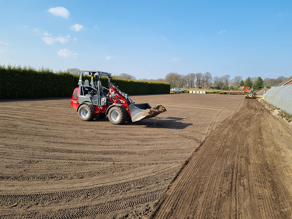 Aanleg containerveld